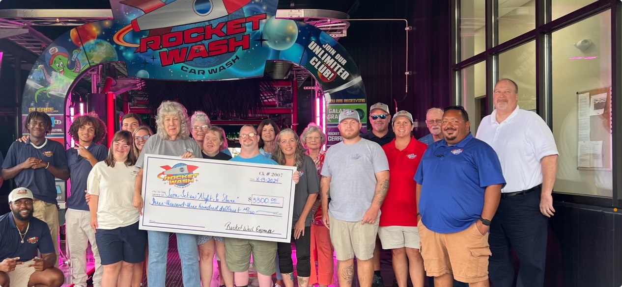 Fundraising at Rocket Car Wash